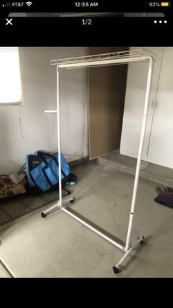$10 Clothes Organizer Closet Standing with Wheels