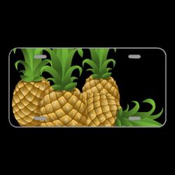 License Plate Novelty Car Front Pineapples Tropical Fruits Foods