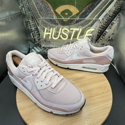 Nike Air Max 90 'Barely Rose' White Pnk Black Women's Size 11.5