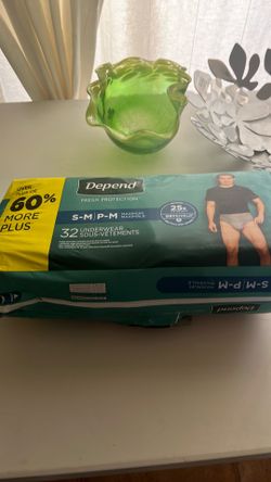 Depend underware for men size S-M 32 count