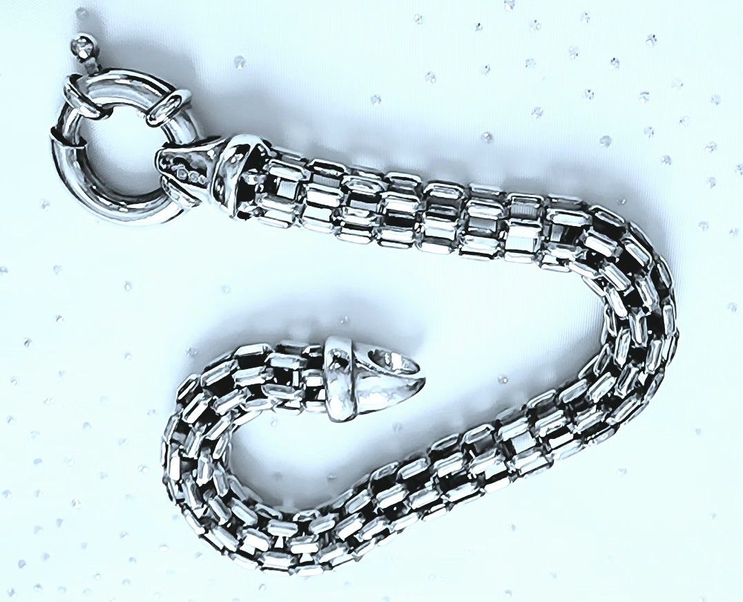 Sterling Silver Tubular Bracelet