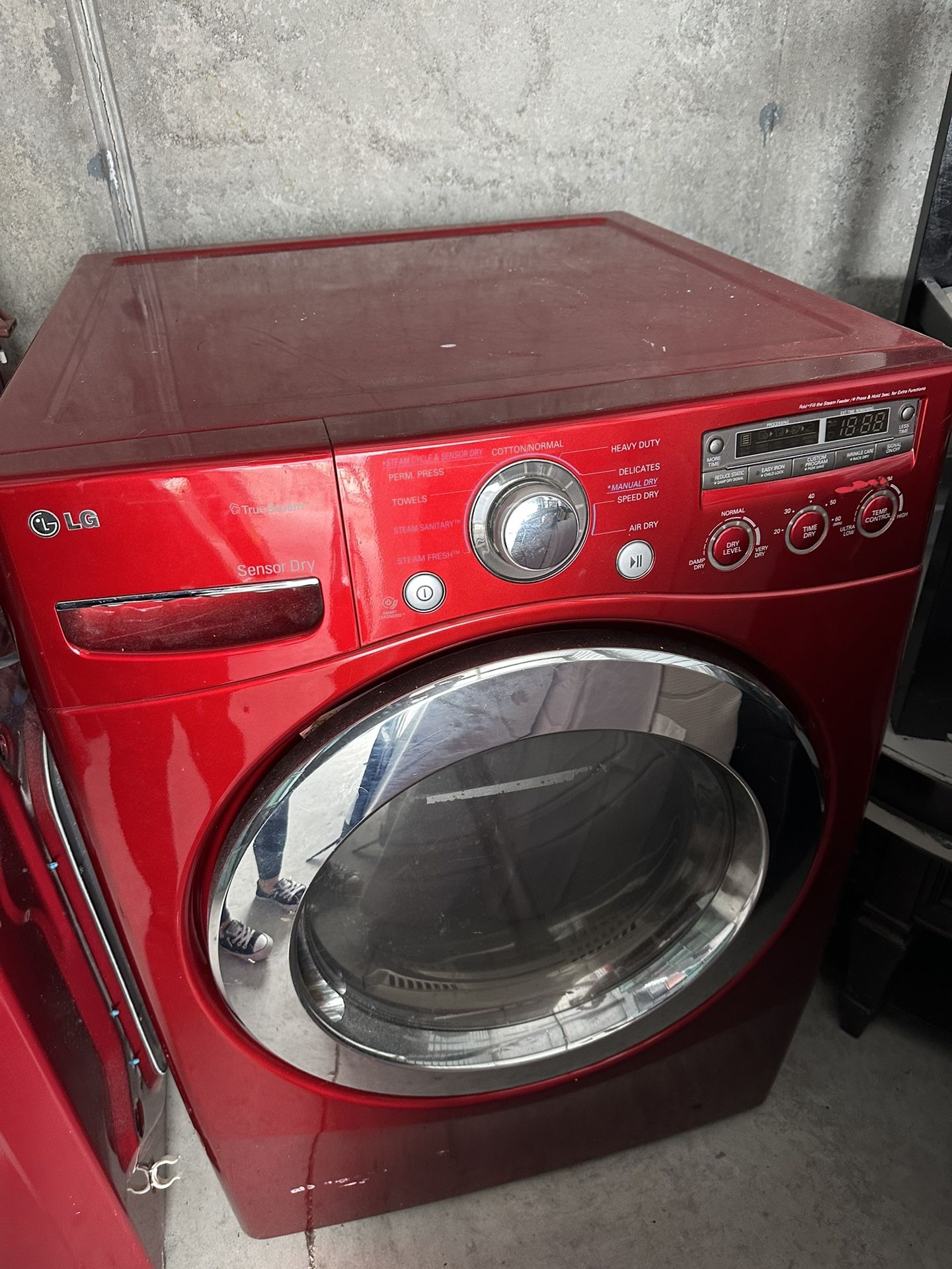 Red LG Washer & Drier