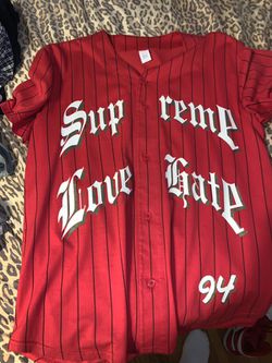 Supreme X Nike Leather Baseball Jersey for Sale in Naperville, IL - OfferUp