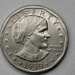 Susan B Anthony Wide Rim Dollar Coin