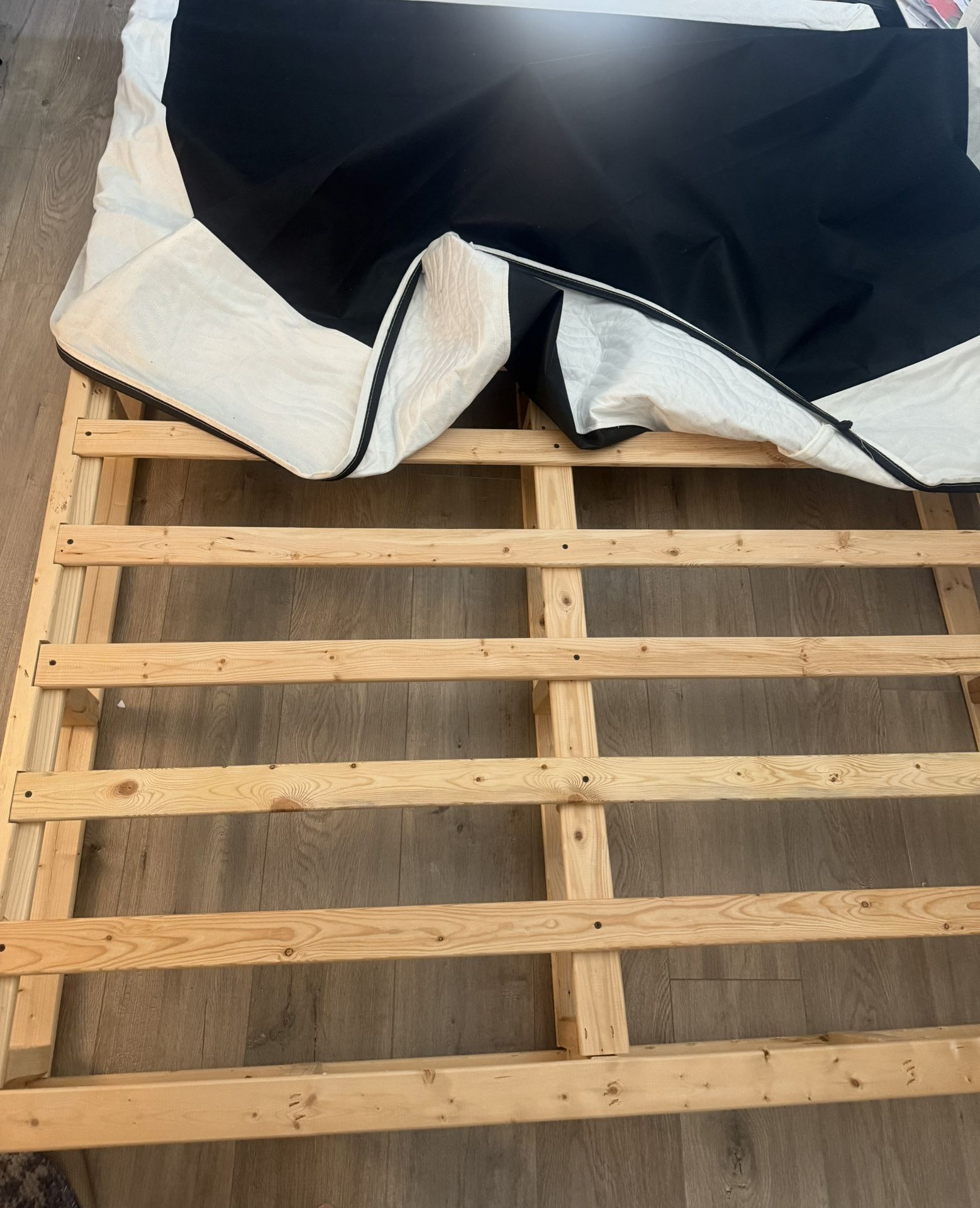 Queen Bed Base With Bed Protector
