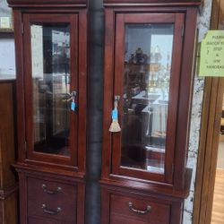 Wooden Tower Style Case With Drawers 