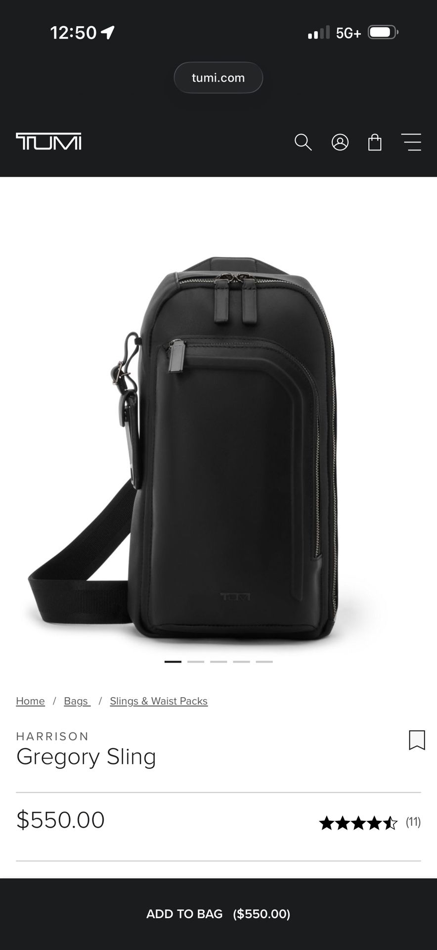 Tumi Gregory Sling Bag