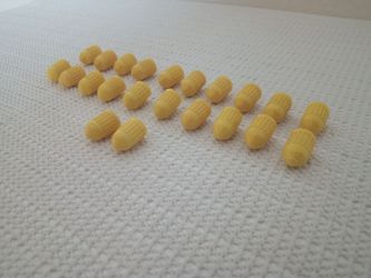 22 Piece/Set Yellow Tires wheel rims Air valve Caps