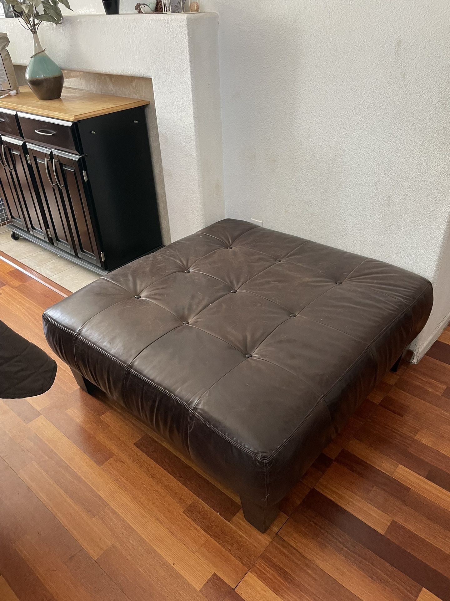 brown ottoman