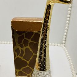 Vintage Giraffe Perfume Cologne Bottle Avon Safari Wild Glass Collectible 