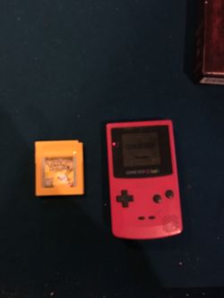 Game boy color with Pokémon