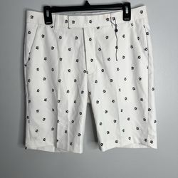 G/fore Mini G’s Lightweight Technical Golf Shorts Mens 32 Snow White G4