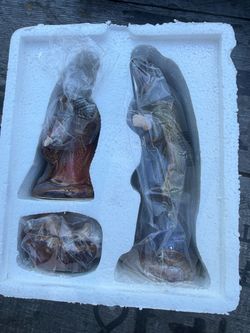 Ceramic Nativity Figurine Set