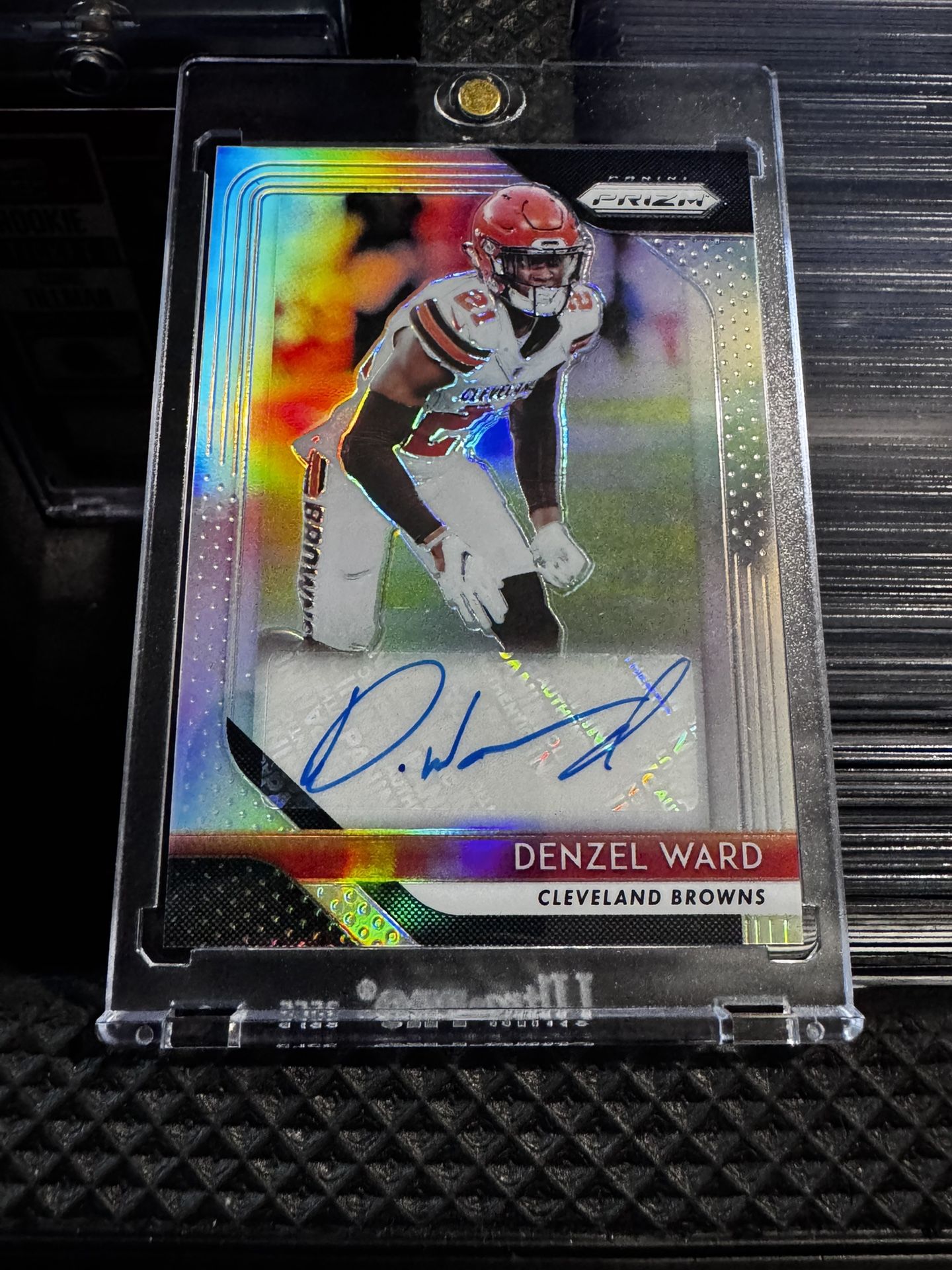 denzel ward prizm rookie auto