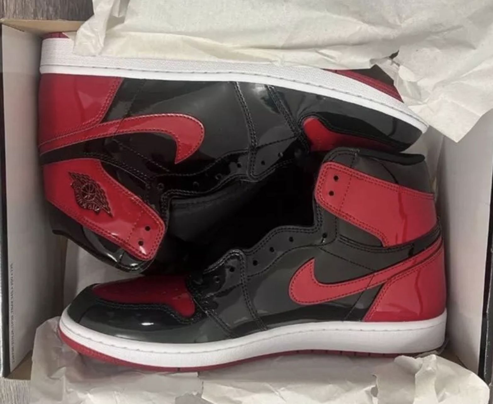 Size 13 Jordan 1 High Retro Patent Bred