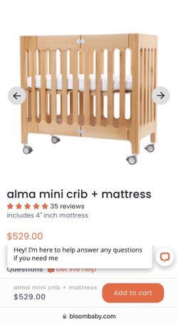 Bloom Alma Mini Crib Mattress for Sale in Staten Island, NY