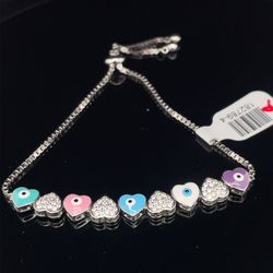 925 Silver Heart Bracelet 7.50g 182789/4