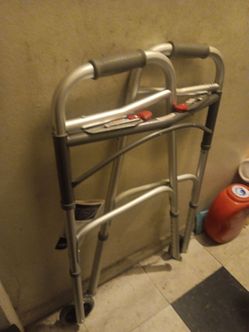 Folding Adult Walker with Wheels