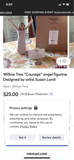 Willow Tree Angel of Courage