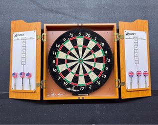 Accudart Dartboard Cabinet Set with Darts