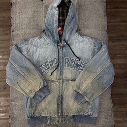 Supreme Reflective Arc Hooded Work Jacket 