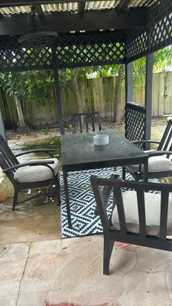Outdoor Table With Chairs