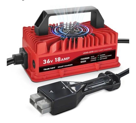 18 Amp Golf Cart Charger for 36 Volt EZGO Marathon Lead Acid Battery with Anderson SB-50 Plug