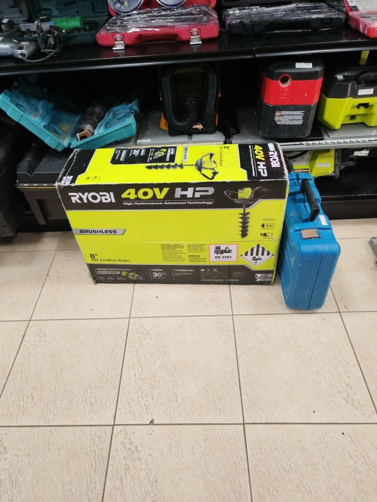 Ryobi 8" Battery Auger23⁷97dhhk