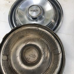 OE Classic Ford 1960s- 70s original hubcaps 2 only