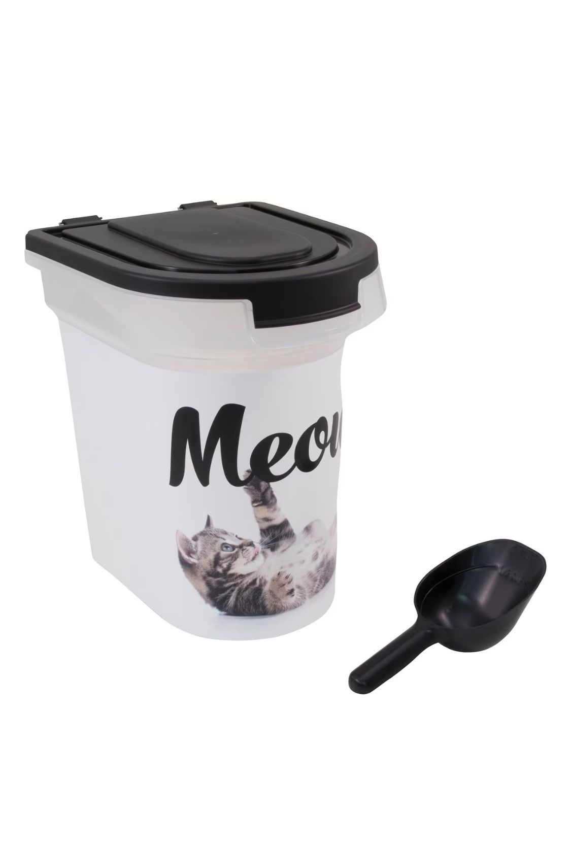 Paw Prints Meow Kitty Pet Food Storage Container