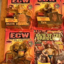 12 In Package San Francisco toy maker ECW Wrestling Figures