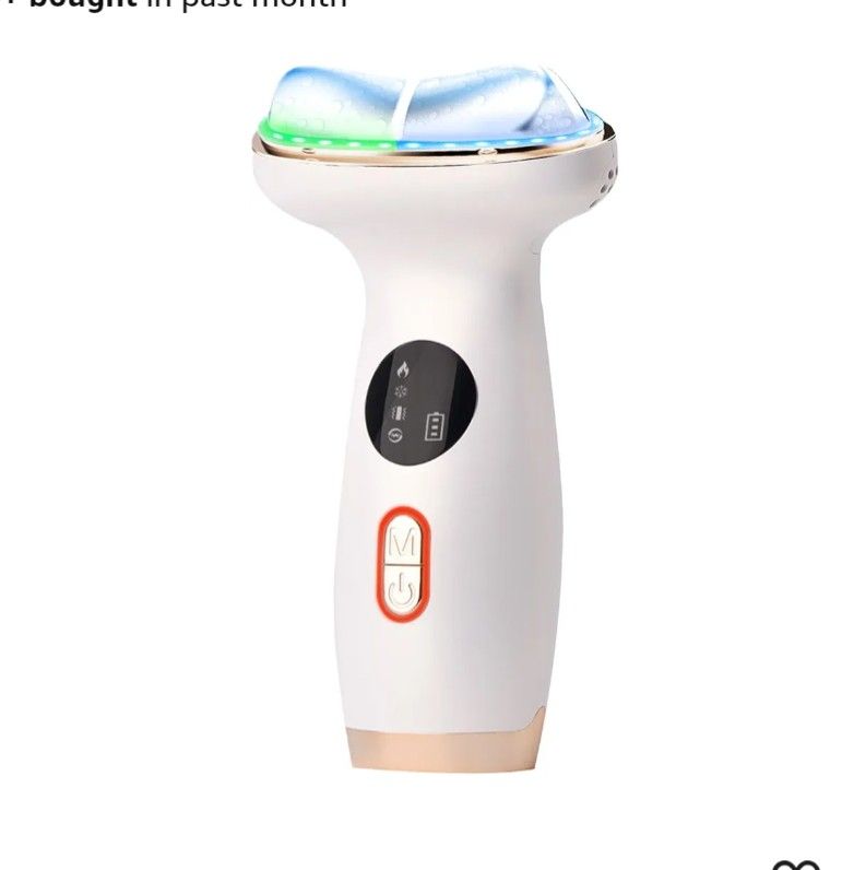 Cold Heat Facial Massager Red Light Therapy for Face Neck Eye Lifting Firming Depuffing,7-in-1 LED Facial Sculptor Skin Care,Cooling Electric gua sha