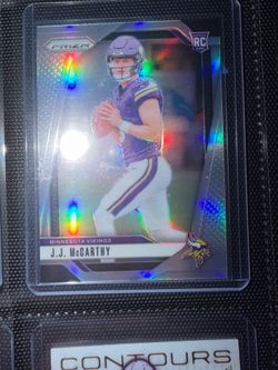 🔥 J.J. McCarthy Rookie Lot | Silver Prizm + Orange Retail Parallel RC | Vikings 🔥