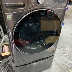 Lg ThinQ Washer With Pedestal Washer