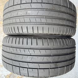 TWO TIRES 255/30/20 Pirelli P Zero PZ4 like new with 90% left Amazing pair mint no patches