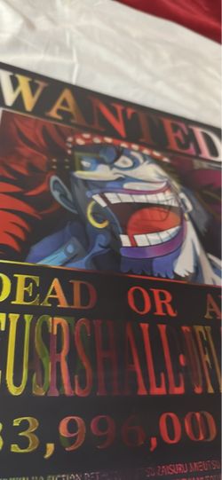 One Piece Doflamingo Kid Teach Wanted Poster Print