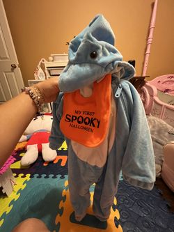 Baby shark Body Suit Baby Halloween Costume 0-12 Months