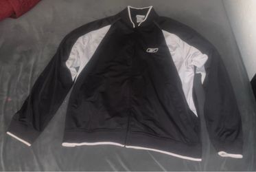 Reebok Men's Black and White Jacket