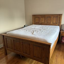 Solid Wood Queen Bed