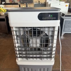 Portable Evaporative Air Cooler, 2500 CFM Swamp Cooler with Large 8 Gal Water Tank & 4 Oversized Ice Box, 120° Swing, Upgraded Remote, 12H Timer, 4-in