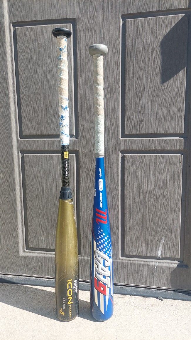 USSSA baseball Bats 30/25 Rawlings ICON 29/19 marucci CAT9