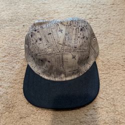 Rosin Headwear 5 Panel Gray City Grid Hat