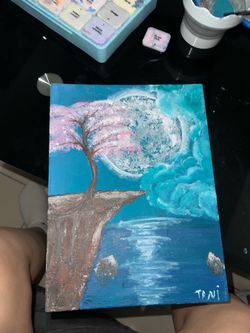 Cherry blossom painting