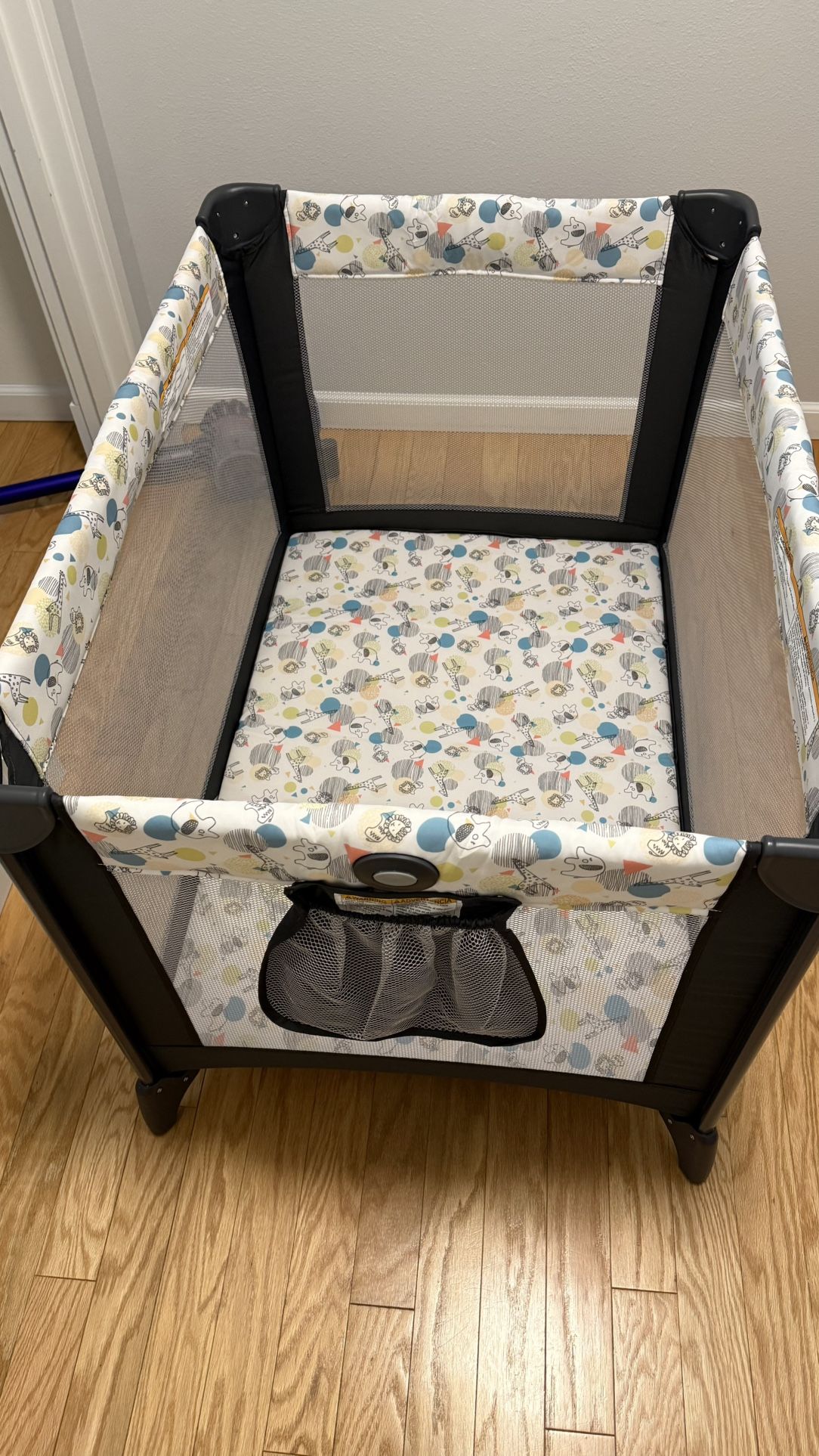 Graco Pack and Play Portable Playard, Push Button Compact Fold, Carnival