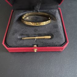 Gold Love Bracelet 15 Cm