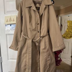 wool-lined trench coat