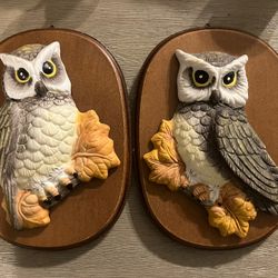 Owl Plaque Set