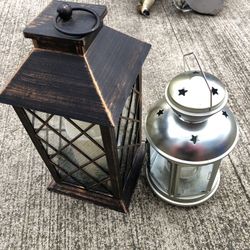 2 batteries operated lanterns perfect for in-outdoors