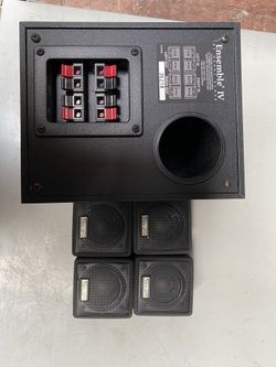 Ensemble lV 4 speakers and a subwoofer.