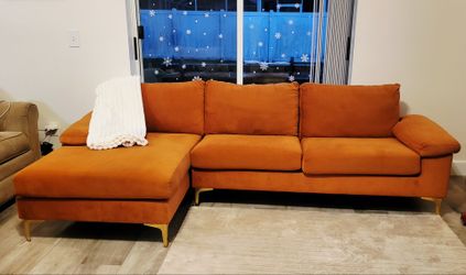 Modern Velvet Sectional